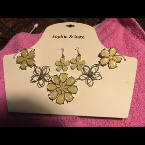 NWT Sophia and Kate necklace and earrings set